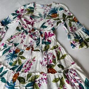 Blue Island Floral Mini Dress